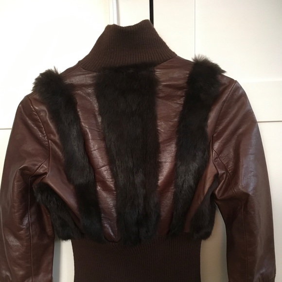 Rare MACKAGE leather bomber jacket size S - Picture 5 of 7